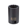 SUNEX SOC 19MM 3/8D IMP 12PT BLK