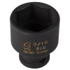 SUNEX SOC 9/16 1/4D IMP 6PT BLK