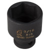 SUNEX SOC 9/16 1/4D IMP 6PT BLK