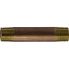 3/8" Diameter Red Brass Nipple