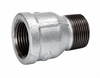 150# Galvanized Malleable Iron Extension Piece with female NPT x male NPT threaded connections, available in sizes from 1/2 inch through 1 inch for extending the length of threaded pipe between fittings in plumbing, industrial, mechanical, fire protection, and commercial piping systems.
