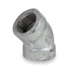 300# Extra Heavy Galvanized Malleable Iron 45° Elbow