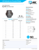 300# Galvanized Malleable Iron Union Submittal / Spec Sheet