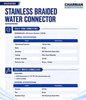 Stainless Steel Braided Toilet Connector – 3/8" Compression x 7/8" Ballcock