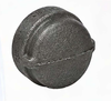 Ductile iron threaded cap with female NPT connection on a white background.