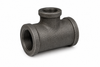 Charman ductile iron threaded reducing tee with three female threaded connections on white background