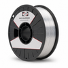 Harris 4043 aluminum MIG welding wire spool with silver aluminum filler wire on a black plastic reel.