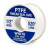 Charman T1235-520 1/2" x 520' 3 mil white PTFE thread seal tape for threaded pipe and fitting connections