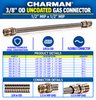 Charman 3/8" OD Uncoated Connector - 1/2" MIP x 1/2" MIP - Spec Sheet