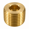 Billco lead-free brass flush-seal 7/8 taper hex socket pipe plug