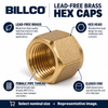 Lead-free brass hex cap feature graphic