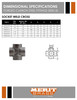 3000# Forged Steel Socket Weld Cross Data Sheet