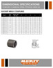 3000# Forged Steel Socket Weld Full Couplings Dimensions