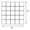 42 in. x 42 in. Acrylic Block Fixed Vinyl Window in White