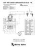 Davis Cast Iron Flanged Plug Valve 12FPLZ-PB 3"-6" Data Sheet