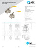 Three Piece 316 Stainless Ball Valve Series SC301