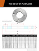 Stainless Steel Tube OD Slip-On Plate Flnage Dimensions Stainless Steel Tube OD Slip-On Plate Flnage Dimensions