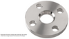 150# Stainless Steel IPS Slip-On Bevel x Square Plate Flange