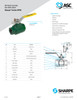 Sharpe Series OP50 Oil Patch Ductile Iron Ball Valve Data Sheet