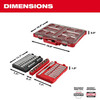 Milwaukee 48-22-9487 47PC 1/2" Drive Ratchet & Socket Set with PACKOUT Organizer
