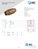 Brass In-Line Check Valve Sweat Data Sheet