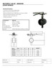 Mechanical 300#  Grooved Butterfly Valve EPDM Lever Operated Dimensions