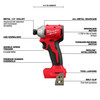 Milwaukee 3650-20 M18 Compact Brushless 1/4" Hex Impact Driver
