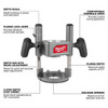 Milwaukee 48-10-2838 1/2" Router Plunge Base