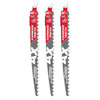 Milwaukee 48-00-5332 9" 3 TPI The AX with Carbide Teeth for Pruning & Clean Wood SAWZALL® Blade 3PK