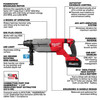 Milwaukee 2916-22 M18 FUEL 1-1/4" SDS Plus D-Handle Rotary Hammer Kit w/ ONE-KEY