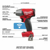 Milwaukee 2758-20 M18 FUEL 3/8" Compact Impact Wrench with Friction Ring with ONE-KEY (Bare)
