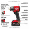 Milwaukee 2962P-22 "M18 FUEL 1/2 " Mid-Torque Impact Wrench w/ Pin Detent Kit "
