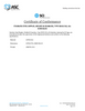 Certificate of Conformance