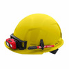 Milwaukee 48-73-1102 Yellow Front Brim Hard Hat with 4PT Ratcheting Suspension  Type 1 Class E