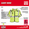 Milwaukee 48-73-5332 AR/FR Cat. 1 Class 3 Breakaway High Visibility Yellow Safety Vest - L/XL