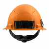 Milwaukee 48-73-1212 Orange Front Brim Vented Hard Hat with 4PT Ratcheting Suspension  Type 1 Class C