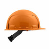 Milwaukee 48-73-1212 Orange Front Brim Vented Hard Hat with 4PT Ratcheting Suspension  Type 1 Class C