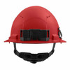 Milwaukee 48-73-1228 Red Front Brim Vented Hard Hat with 6PT Ratcheting Suspension  Type 1 Class C