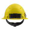 Milwaukee 48-73-1203 Yellow Full Brim Vented Hard Hat with 4PT Ratcheting Suspension  Type 1 Class C