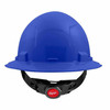 Milwaukee 48-73-1105 Blue Full Brim Hard Hat with 4PT Ratcheting Suspension  Type 1 Class E