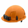 Milwaukee 48-73-1232 Orange Front Brim Vented Hard Hat with 6PT Ratcheting Suspension  Type 1 Class C