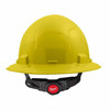 Milwaukee 48-73-1123 Yellow Full Brim Hard Hat with 6PT Ratcheting Suspension  Type 1 Class E
