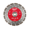 Milwaukee 49-93-7135 12" Segmented Turbo Diamond Saw Blade (1",20mm Arbor) Concrete, Brick, Block, Asphalt, Ductile