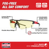 Milwaukee 48-73-2103 Safety Glasses - Yellow Fog-Free Lenses