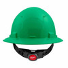 Milwaukee 48-73-1207 Green Full Brim Vented Hard Hat with 4PT Ratcheting Suspension  Type 1 Class C