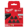 Milwaukee 49-25-2025 MILWAUKEE® OPEN-LOK 3-1/2" TRIANGLE SANDPAPER VARIETY PACK 25PC