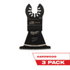 Milwaukee 49-25-1153 MILWAUKEE® OPEN-LOK 2-1/2" HCS JAPANESE TOOTH PRO-CURVE HARDWOOD BLADE 3PK