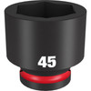 Milwaukee 49-66-6383 SHOCKWAVE Impact Duty 3/4"Drive 45MM Standard 6 Point Socket