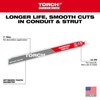 Milwaukee 48-00-5253 12" Reciprocating Saw Blade 10TPI The TORCH with Carbide Teeth for Medium Metal 1PK
