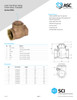 ASC Series 9191L Lead-Free Brass Swing Check Valve Threaded Data Sheet